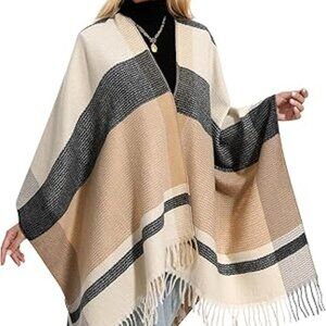 NEW Women's Winter Shawl Wrap with Tassels